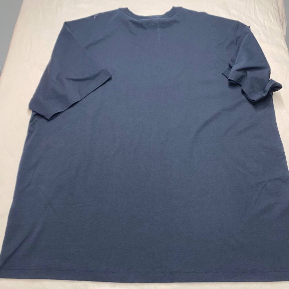 Carhartt Mens K87 Navy Blue Heavyweight Loose Fit Pocket T-Shirt 2XL NWT IRR - Picture 4 of 8